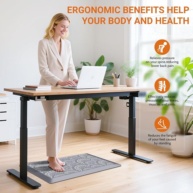 Mattitude 4/5 Inch Kitchen Mat, 17.3x28in Heavy Duty Ergonomic Comfort Foam - Image 5