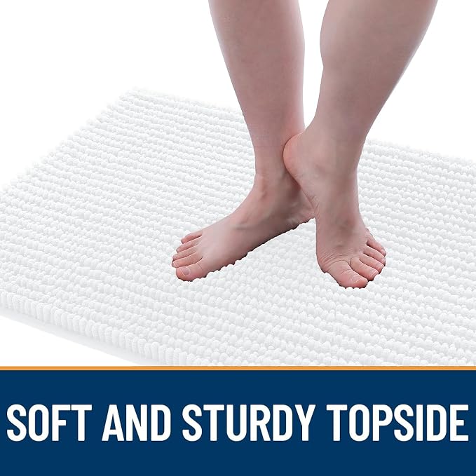 OLANLY Dog Door Mat for Muddy Paws 44x32, Ultra Absorbent Chenille Mud Doormat - Image 3