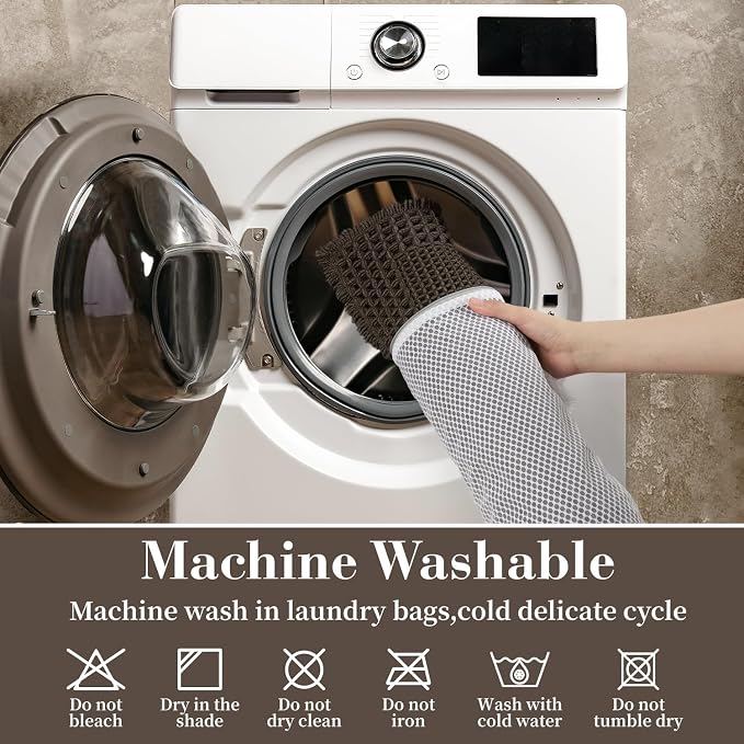 RESARE Waffle Bathroom Runner Rugs, Super Absorbent Bath Mat Non Slip Washable - Image 6