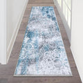 HEBE Hallway Runner Rug 2'x6' Washable Vintage Distressed Area Rugs Non Slip by HEBE
