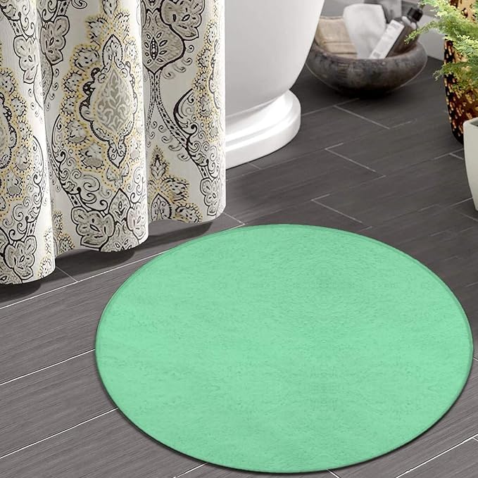 Large Round Area Rug Home Decor Modern Bathroom Rug Kitchen Office Circle Rug - Image 5