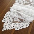 ARTABLE White Lace Table Runner Macrame Vintage Dresser Scarf 10 x 47 Inch | by ARTABLE