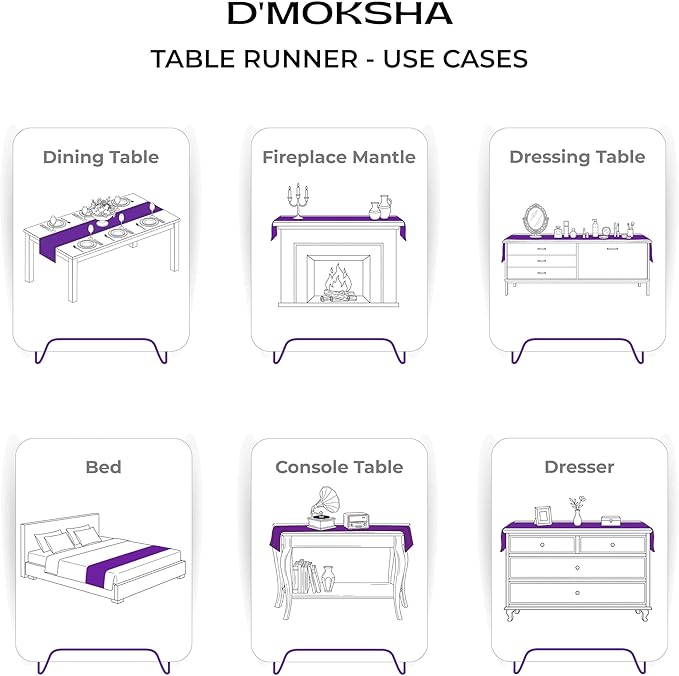 Signature Linen™ by D'Moksha Sage Green Table Runner 144 Inches Long, 100% Pure - Image 5