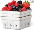 ONEMORE Ceramic Berry Basket Square Fruit Bowls by ONEMORECeramics