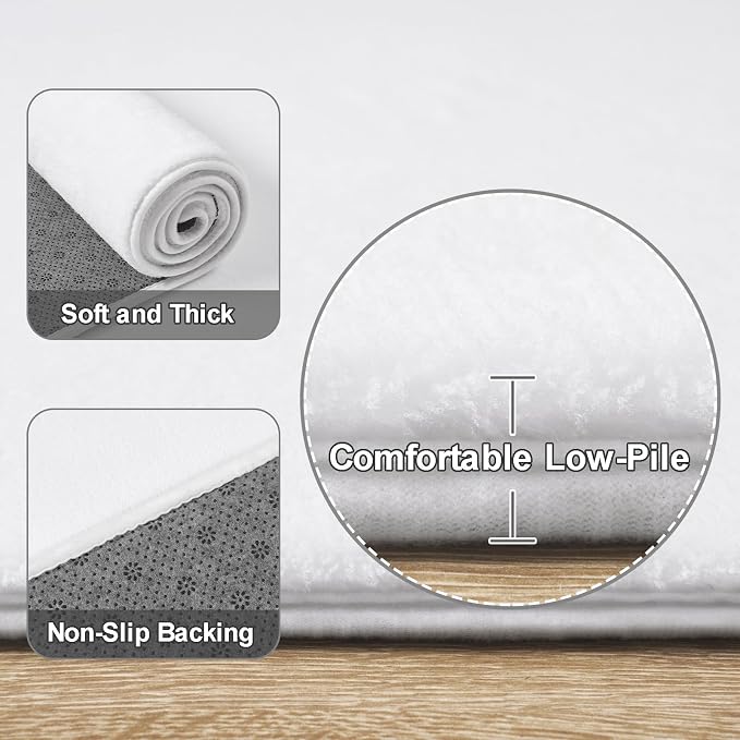 Amearea Modern Soft Hallway Runner Rug, 2x8 Feet Area Rug Runners - Image 3