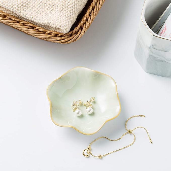 BEUNAIZER Jewelry Dish Tray, Ring Dish, Ceramic Trinket Tray, Key Bowl | - Image 5