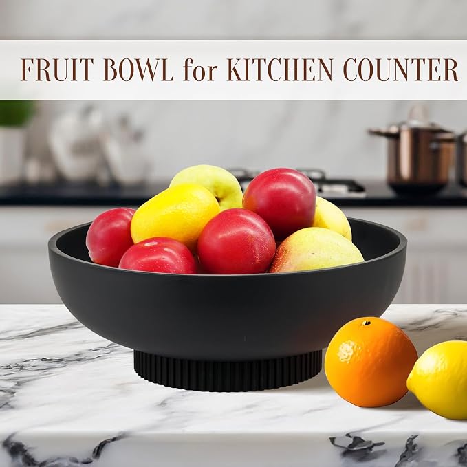 Deobath Large Resin Pedestal Decorative Bowl - Image 3