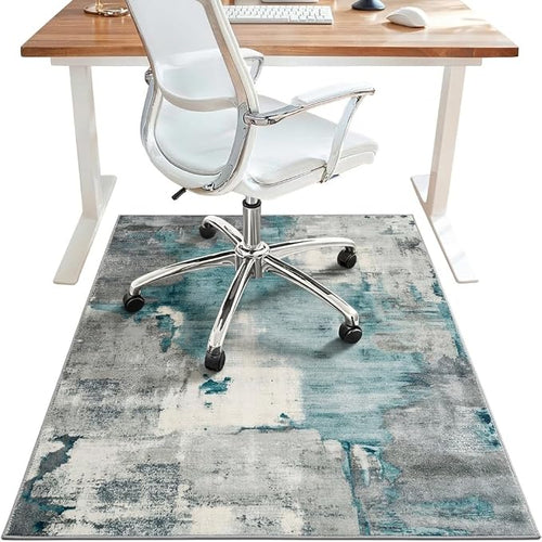36"x48" Office Chair Mat for Hardwood Tile Floor, Under Desk Carpet Protector by BESBLEE