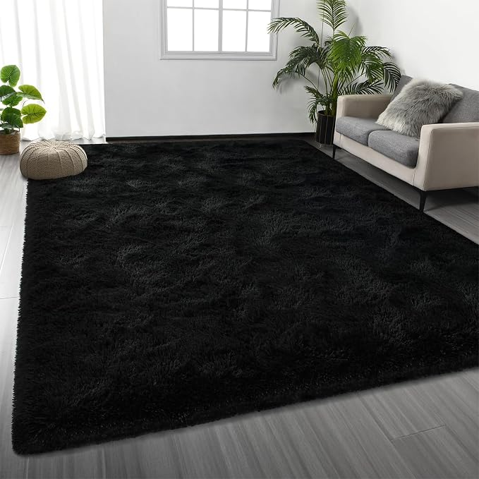Deerhoo Large Shag Area Rugs 6 x 9, Plush Fuzzy Rugs by Deerhoo