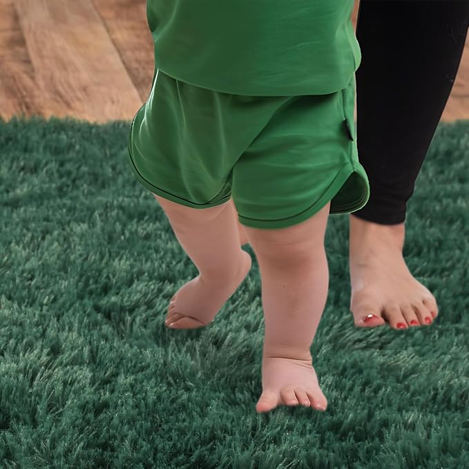 Soft Runner Rugs for Bedroom Hallways New Upgraded Non-Slip Bottom, 2x4 Green - Image 7