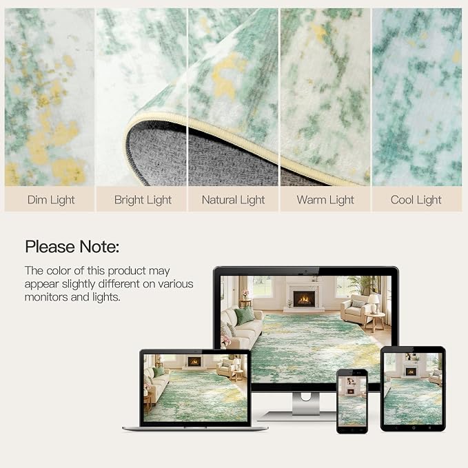 Lofus 8x10 Area Rug for Living Room, Abstract Large Rugs - Image 9