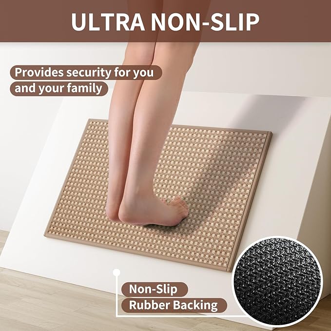YDKGL Kitchen Mat Kitchen Rugs Sets of 2 PCS Non Slip Washable, Super Absorbent - Image 5