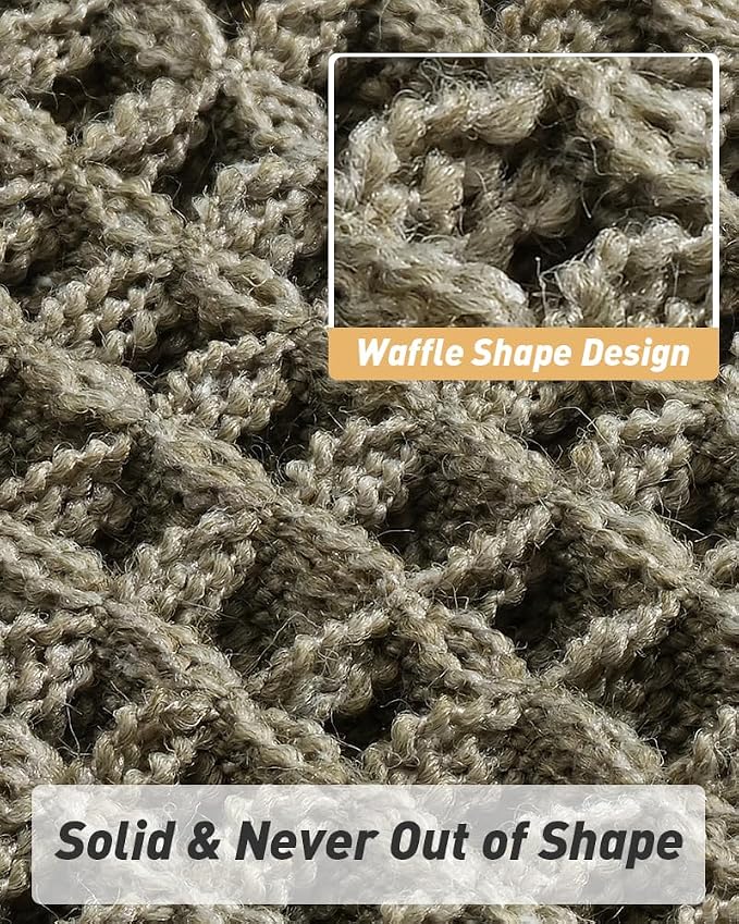Upgraded Waffle Bath Mat Set of 2, Super Absorbent Non Slip Bath Mats - Image 5