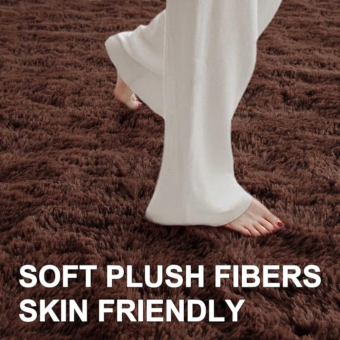 8x10 Ft Extra Large Shag Rugs for Living Room, Ultra Soft Fluffy Furry Area - Image 4