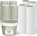 Fulmoon 100 Pack Paper Soup Containers by Fulmoon