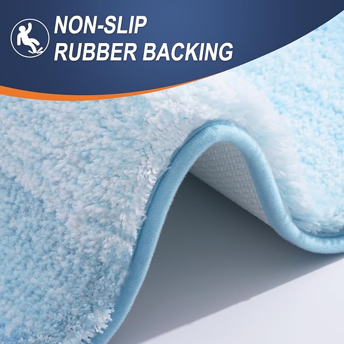 OLANLY Large Bathroom Rugs Mat 45x27, Extra Soft Absorbent Microfiber Bath Rugs - Image 5