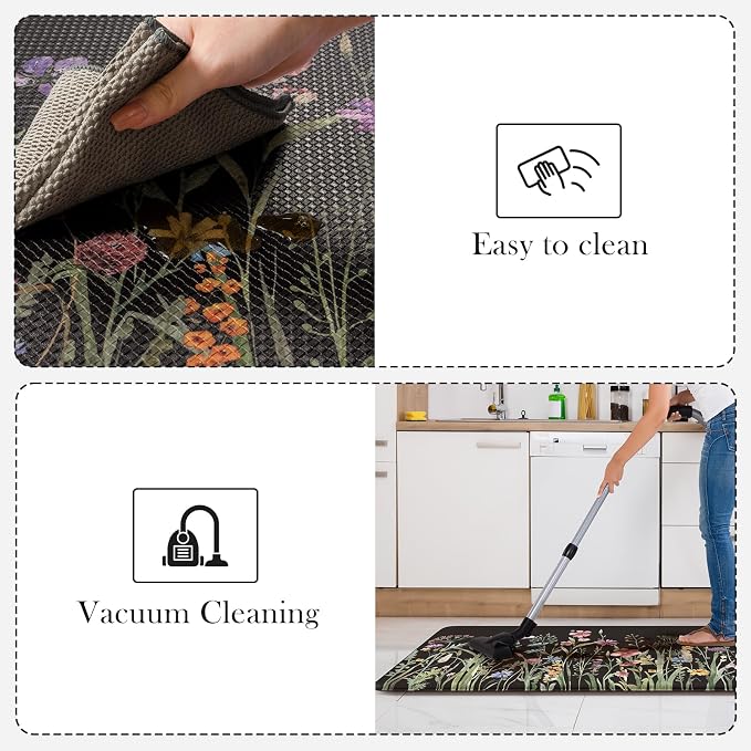 KIMODE Kitchen Mats Cushioned Anti Fatigue, Padded Kitchen Floor Mats, Non Slip - Image 5