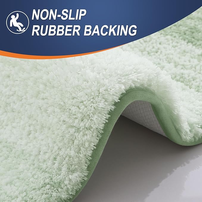 OLANLY Bathroom Runner Rugs Mat 47x17, Extra Soft Absorbent Microfiber Bath Rugs - Image 4