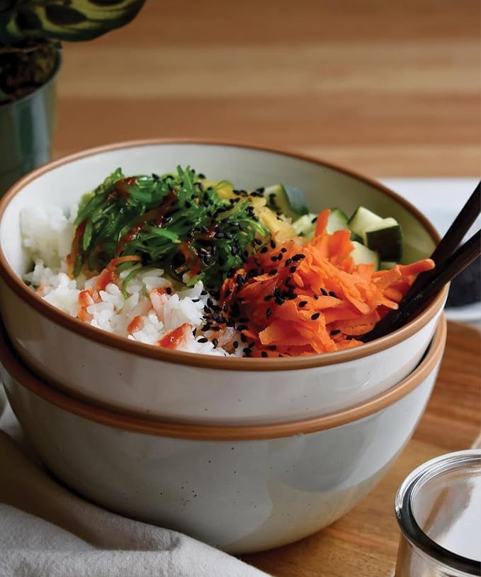 Mora Ceramic Bowls For Kitchen, 28oz - Image 7