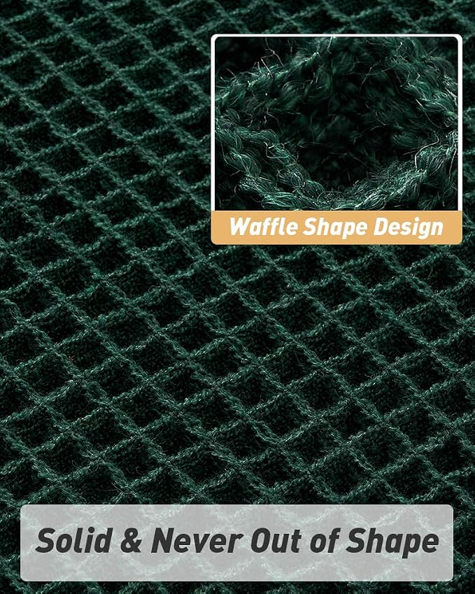 AMOAMI Upgraded Waffle Bath Mat, Super Absorbent Non Slip Bath Mats - Image 5