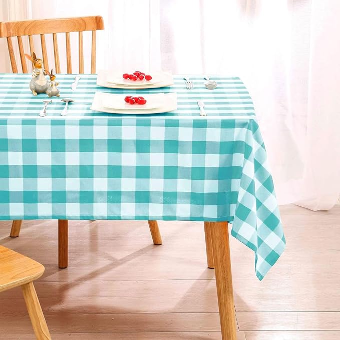 60 x 102 Inch Checkered Tablecloth Rectangle - Image 5