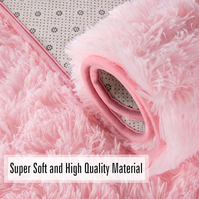 Andecor Soft Fluffy Bedroom Rugs, 3 x 5 Feet Indoor Shaggy Plush Area Rug - Image 6