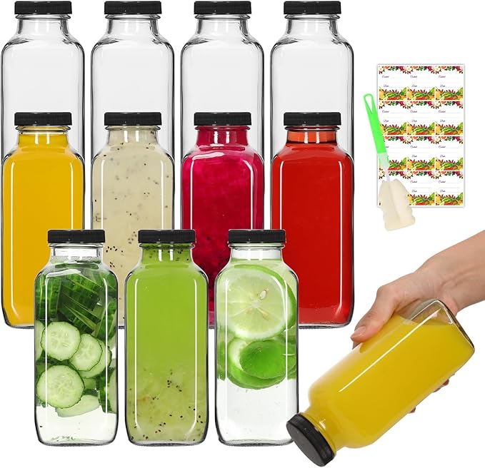 AuroTrends 12oz Glass Bottles by AuroTrendsDirect