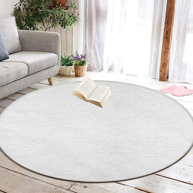 Room Sofa Yoga Soft Round Carpet, Home Decor Non Slip Kitchen Office Circle Rug - Image 5