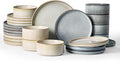 Famiware Star Ceramic Plates and Bowls Sets, Reactive Glaze Dishes by Famiware