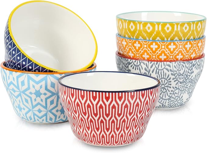Selamica Ceramic 8oz Bouillon Cups 4 Inch Small Bowls, Dessert bowls - Image 8