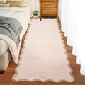 GarveeHome Scalloped Washable Runner Rug 2'6'' x 10' Non Slip Kitchen Rugs by GarveeHome