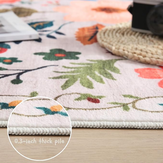 Rugcomf Runner Rug for Hallways Kitchen Rug Non Slip 2'x 6' Washable Rugs - Image 4