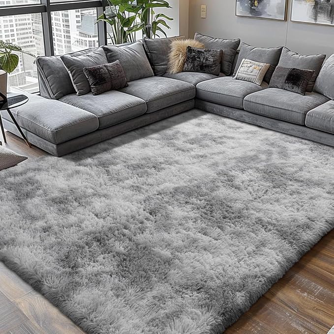Shag Area Rugs for Bedroom Living Room, 6X9 Ultra Soft Fluffy Area Rugs for Dorm by Boshengya
