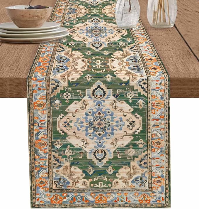 Boho Table Runners 48 Inches Long, Vintage Western Kitchen Dining Tables by Unknown