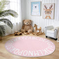 Topotdor Oval Kids Play Rug Alphabet Nursery Area Rug Extra Large Soft Crawling by Topotdor