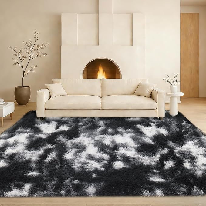 6x9 Rugs for Living Room, Rugs for Bedroom, Plush Fluffy Carpet, Non-Slip - Image 6