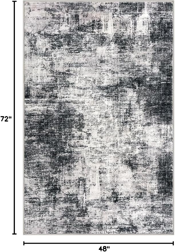 IOHOUZE Abstract Area Rug 4x6 Ft Washable Rugs - Image 2