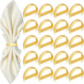 KPOSIYA Napkin Rings Set of 36, Matte Gold Napkin Rings Bulk by KPOSIYA
