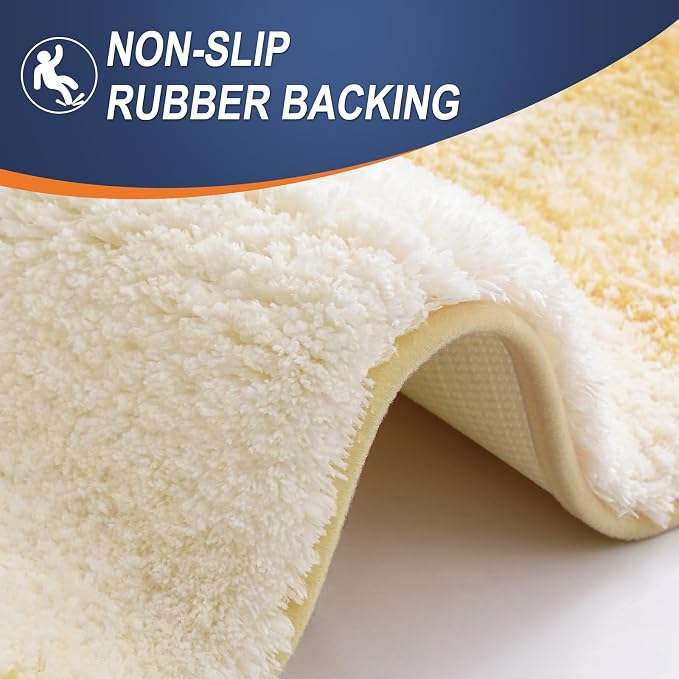 OLANLY Bathroom Rugs Mat, Extra Soft Absorbent Microfiber Bath Rugs, Rubber - Image 5