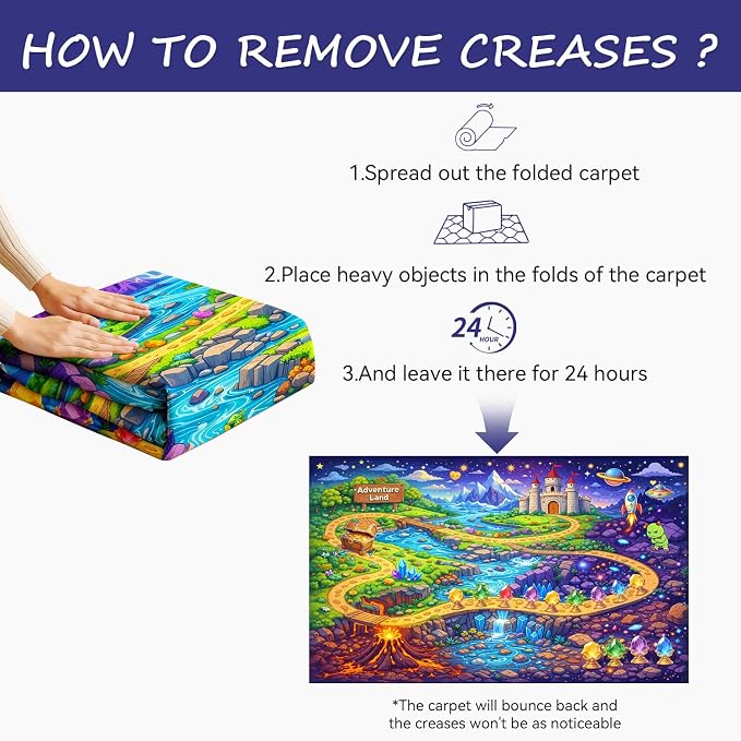 5x7ft Fantasy Adventure Play Rug - Image 5