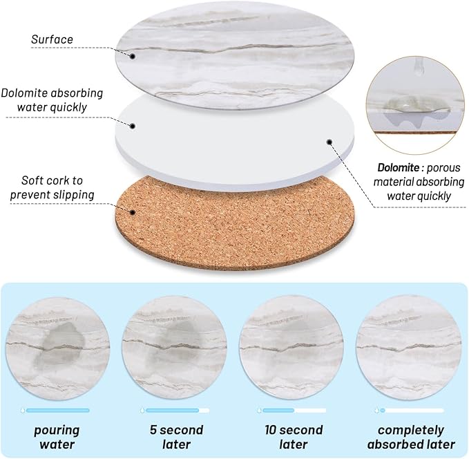 Acejoz Drink Coasters with Holder - Image 4