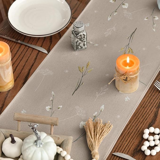 Artoid Mode 210 GSM Fall Table Runner 13x108 Inch Home Party Decor | Pumpkins - Image 7
