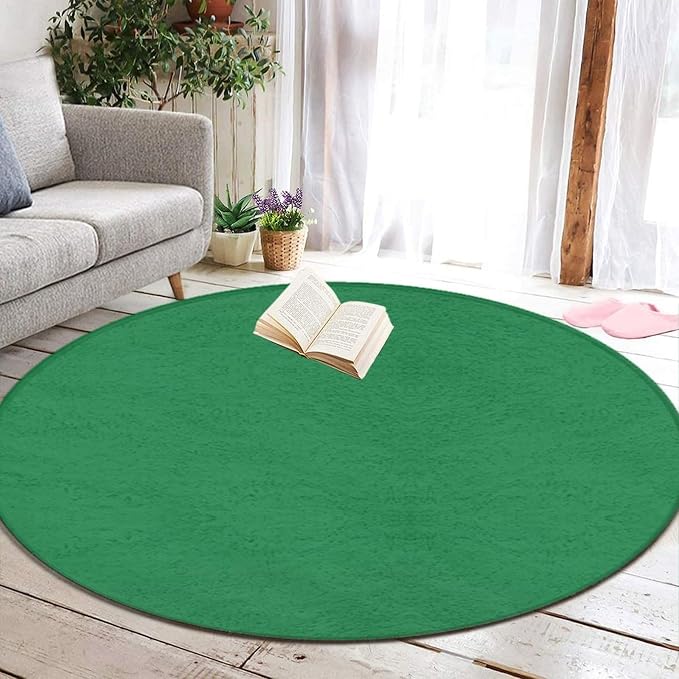 Home Decor Non Slip Kitchen Office Circle Rug, Machine Washable Modern Round - Image 5