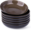 LERATIO 9.0" Ceramic Pasta Bowls Set of 6, 38oz Large Stoneware Bowls Set | by LeRatio