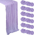 6 Pack Lilac Purple Cheesecloth Table Runner 10Ft Lavender Gauze Cheese Cloth by Heneger