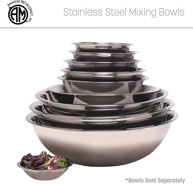 American Metalcraft 3/4 qt Stainless Steel Mixing Bowl - Image 6