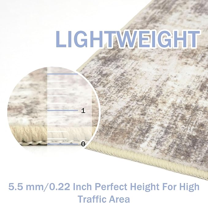 IOHOUZE Abstract Area Rugs 5x7 Ft Washable Rugs - Image 6