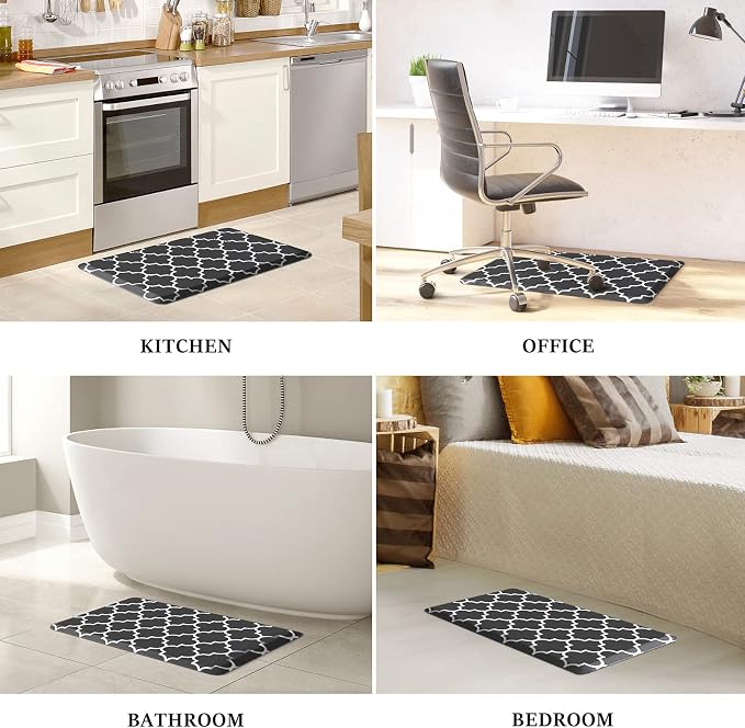 WISELIFE Cushioned Anti-Fatigue Rug, 17.3"x 39", Non Slip Waterproof, Heavy - Image 7