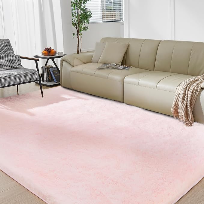 Ultra Soft Rug for Living Room, 5X8 Fluffy Shag Rug for Bedroom, Modern Shaggy - Image 3