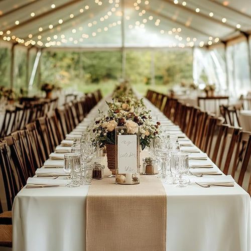 12 Pack Burlap Table Runners 12x72 Inch - Image 2